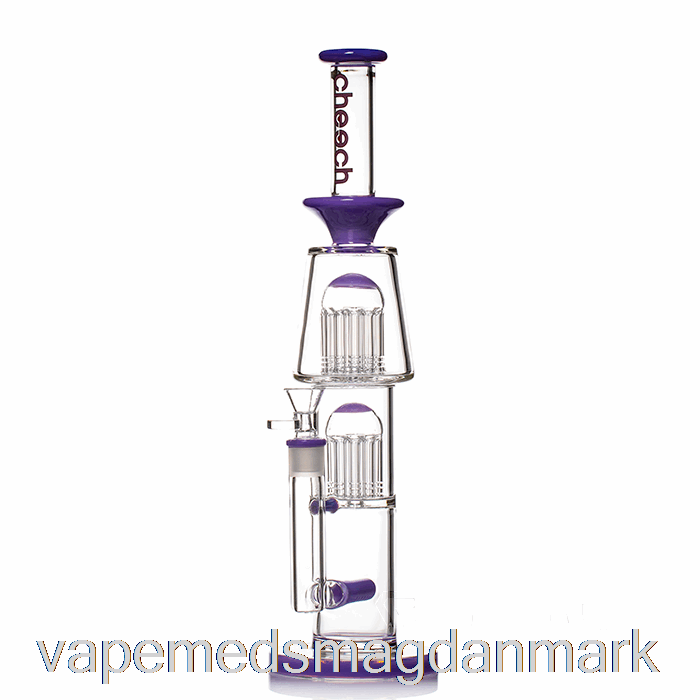 Vape Væske Cheech Glas Dual Tree Inline Bong Lilla